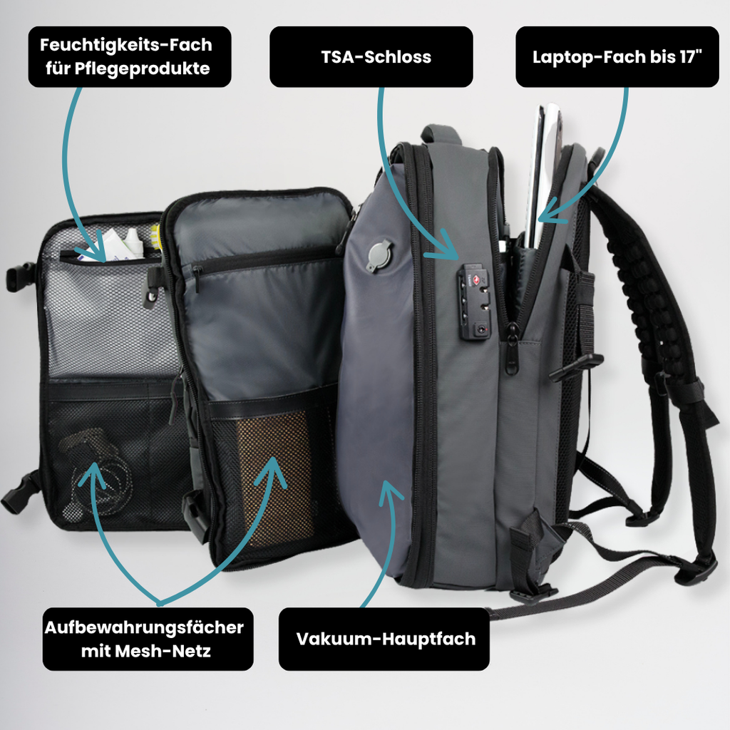 ReiseWunder MAXI Vakuum Reiserucksack