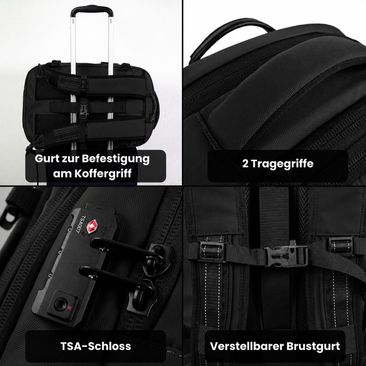 ReiseWunder MINI Vakuum Reiserucksack