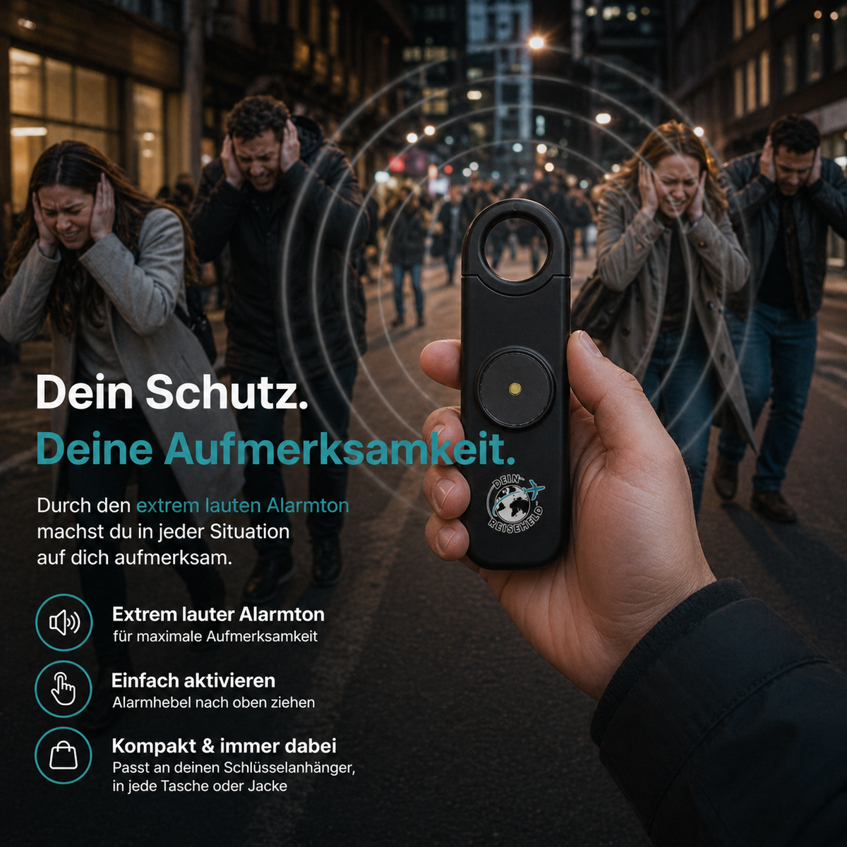 SOS Taschenalarm für Frauen
